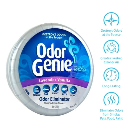 Odor Genie Odor Eliminator, Lavender Vanilla Fragrance, 8 oz.