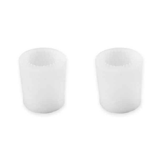 Bewildely Modelado geométrico DIY moldes para velas silicona Gel de sílice superficie lisa reutilización forma de molde para velas pastel de 50-2479 2Conjunto