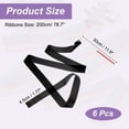 thumbnail image 2 of Uxcell Dance Ribbons, Gymnastics Dance Streamers with Non-Slip Wand Dance Flags Black, 2 of 7