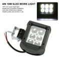 thumbnail image 4 of Light 4in 18W 6LED Work Light 6000K 1500LM Lamp Refitting for Car Motorcycle Off Road, 4 of 7