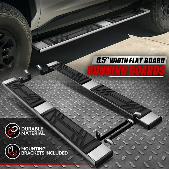 Nuvision for 19-24 Toyota Rav4 Suv 6.5" Premium Running Boards Side Step Pedal Nerf Bar