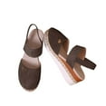 thumbnail image 4 of Viluyesy Womens Espadrilles Sandals, Thick Sole Ankle Strap Comfortable Summer Causal Wedge Shoes Coffee 7, 4 of 4