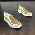 thumbnail image 3 of Men'S Stylish Casual Sneakers with a Slip-On Design That Doesn'T Require Laces, Perfect for Wearing in Spring, Summer, And Autumn Made from Breathable Canvas Material with a Soft Sole,, 3 of 9
