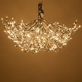thumbnail image 2 of Wintergreen Lighting Starburst Lighted Branches, 24", Silver with 200 Warm White LED Twinkle Lights, Fully Shapeable, Plug-In, 2 of 6