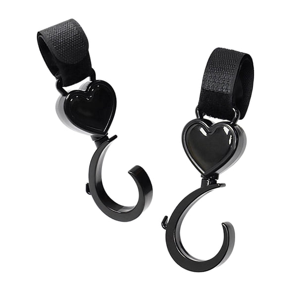Gancho para Bolsa de Cochecito, Clips para Cochecito, Bolso, Ganchos Multifuncionales para Cochecito de Bebé, 2 Uds.
