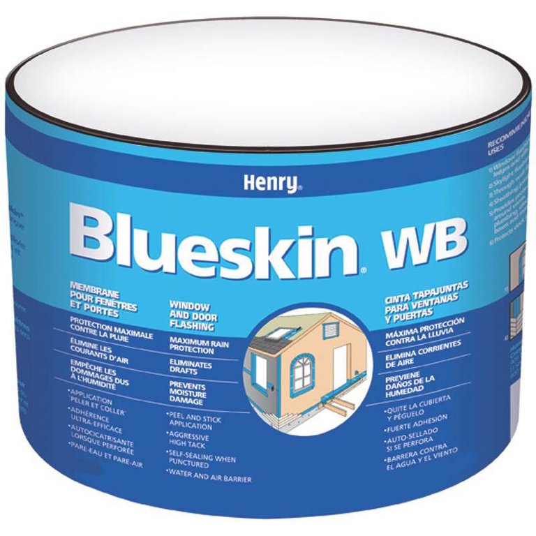 Henry Blueskin WB25 HE201WB968 Self-Adhesive Window and Door Flashing 6 in  W 75 ft L Paper 