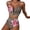 C-Coffee159, variant on High Waisted Bikini Sets For Women U-Wire Cross-Back Floral Printed Boho 2 Piece Bathing Suit Trendy Beachwear