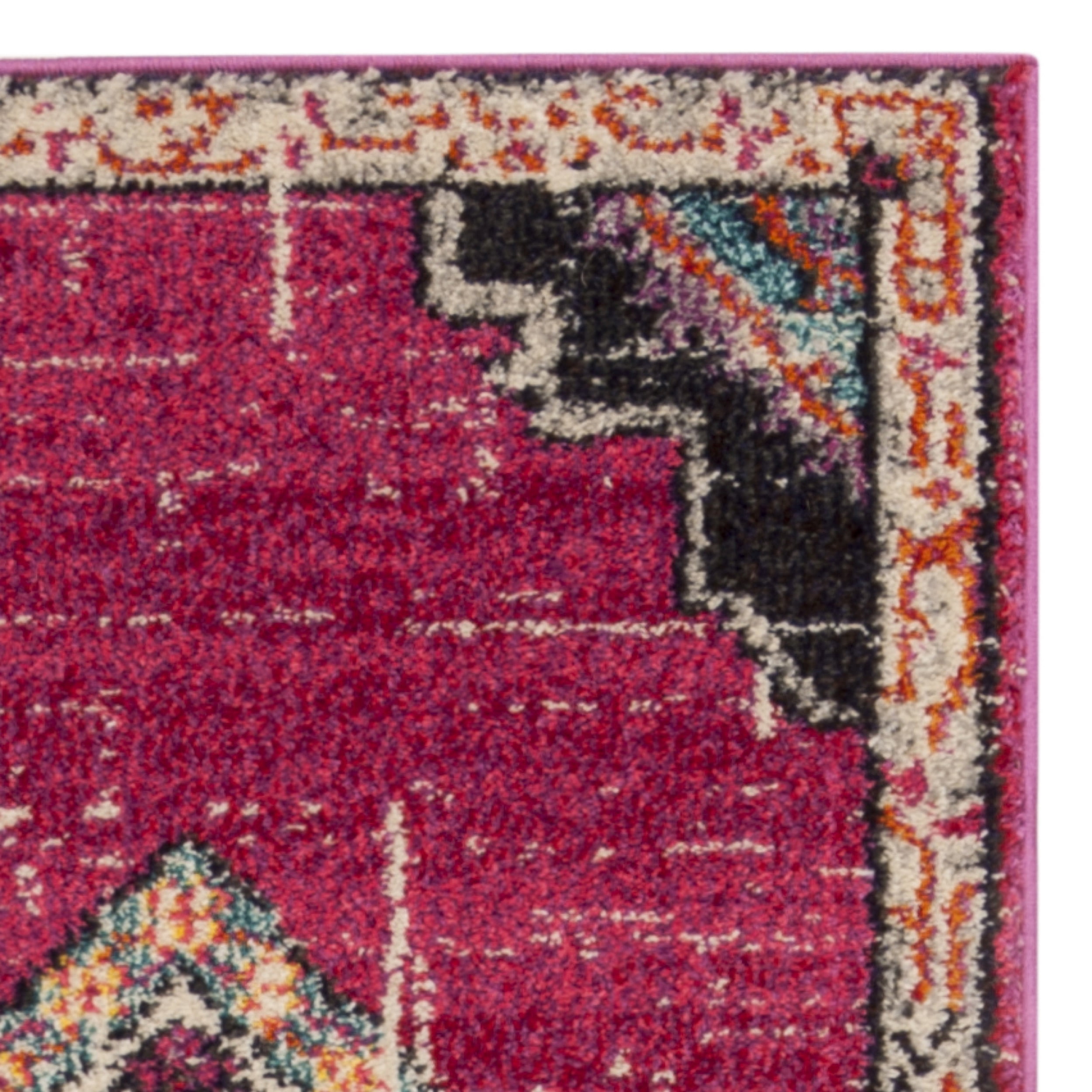 SAFAVIEH Monaco Trochez Traditional Area Rug, Pink/Multi, 8' x 10'