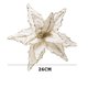 thumbnail image 4 of 26CM Christmas Flower Red Gold Glitter Fleece Simulation Fake Flower Xmas Tree Pendants Merry Christmas Flower Hanging Ornaments, 4 of 5