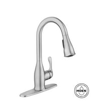 MOEN 87966SRS Kaden Single-Handle Pull-Down Sprayer Kitchen Faucet with Reflex and Power Clean in Spot Resist Stainless