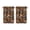 Mushroom (22)-2, variant on Mushroom (24) Kitchen Curtains - Vintage Tier Curtains for Bathroom Living RV Rod Pocket Window Drapes 36 Inch 2 Panels Set 28"x36" Window Treatment Tiers