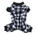 thumbnail image 5 of Adarl Pet Winter Warm Pajamas Plaid PJs for Small Medium Dogs Puppy Costume Clothes Xmas, 5 of 12