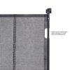 KFFKFF Pull-Out Child Safety Barrier, 34.2" Height, Mesh Child Barrier Expands to 76.8" Width, Pull-Out Gate for Children or Pets, Indoor Stair, Doorway, Hallway, Playroom Retractable Canine Barriers