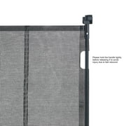 KFFKFF Pull-Out Child Safety Barrier, 34.2" Height, Mesh Child Barrier Expands to 76.8" Width, Pull-Out Gate for Children or Pets, Indoor Stair, Doorway, Hallway, Playroom Retractable Canine Barriers