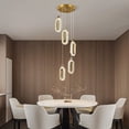 thumbnail image 3 of ZHLWIN 5-Light Pendant Lighting for Kitchen Island LED Dimmable Modern Gold Pendant Lights for Bedroom Hallway Entryway Kitchen Island Light Fixtures, 3 of 6