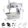 thumbnail image 4 of Portable Sewing Machine Adjustable 2-Speed 2-Thread Handheld Electric Crafting Mending, 4 of 5