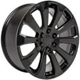 thumbnail image 3 of 20x8 Wheel Fits Dodge, RAM Trucks - 8 Lug 2500, 3500 Style Satin Black Rim with Chrome Inserts, Hollander 2562, 3 of 5