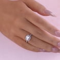 thumbnail image 4 of Oryn Jewelry Cushion Cut 1.95 Ct Excellent Moissanite Ring - 14K White Gold Plated Halo Wedding Engagement Ring - Daily Wear Moissanite Jewelry, 4 of 4