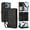Black, variant on Dteck Wallet Crossbody Strap Case for iPhone 17 Pro Max,Magnetic Leather+TPU Card Slots Zipper Wallet Case Shockproof Kickstand Cover with Detachable Wrist Strap / Shoulder Strap,Black