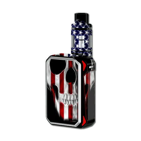 Skins Decals For Smok G-Priv 220W Vape Mod / American Skull Flag In