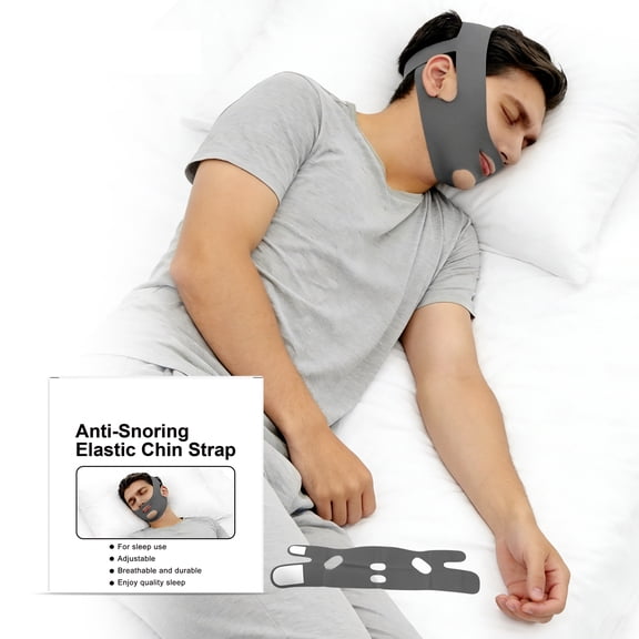 Reusable Chin Strap for Sleeping, Anti Snoring Jaw Support, Breathable Face Mask for Men Women, Adjustable Chin Wrap for Mouth Breathing, Skin-Friendly Night Mouth Cover