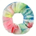 20pcs/Set Velvet Tie Dye Hair Scrunchies Boho Gradient Color Hair Bands