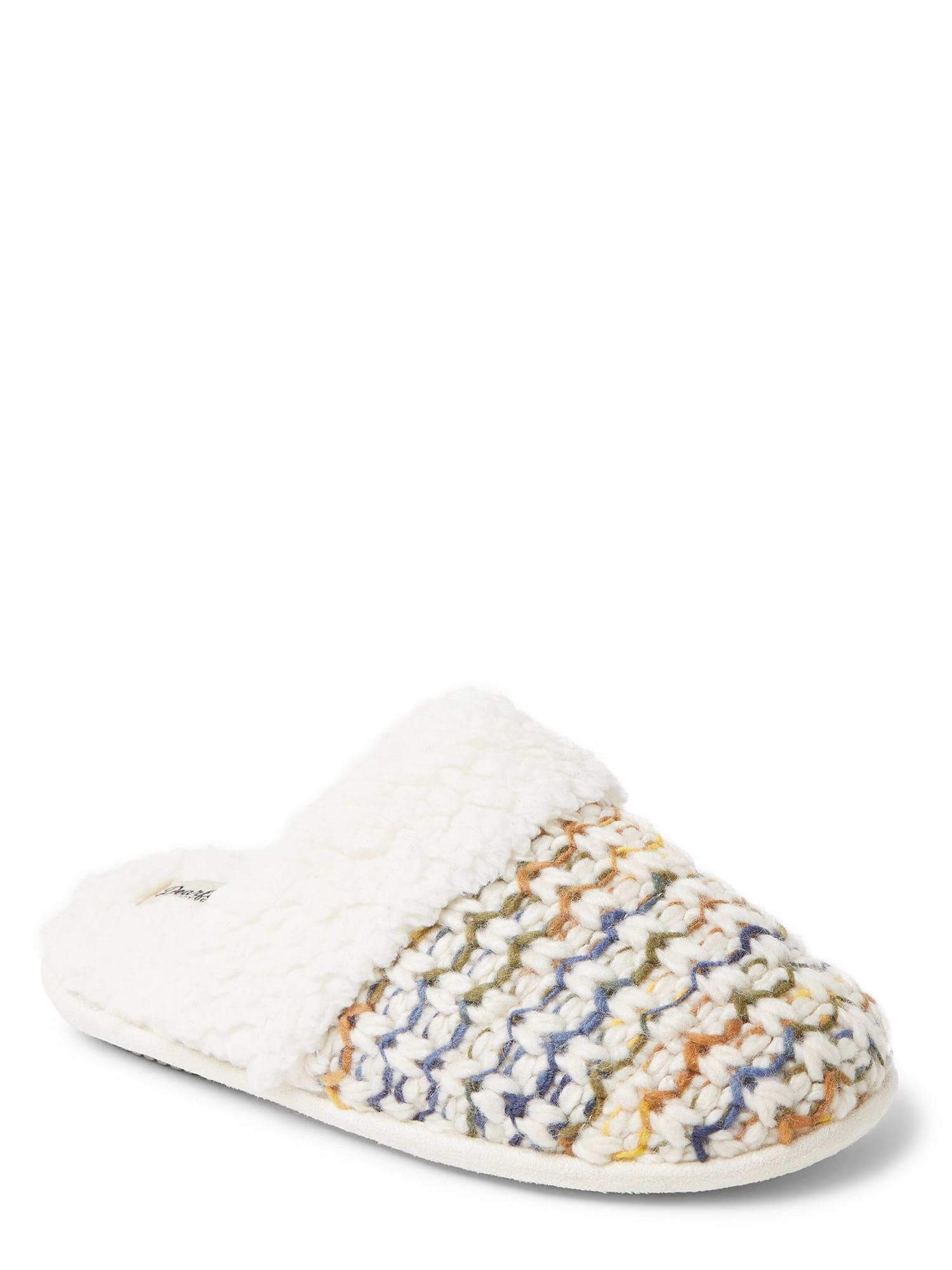 Dearfoams Cozy Comfort Knit Scuff Slipper (Womens) - Walmart.com