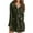 Army Green, variant on Women's Solid Color Plush Bathrobe - Long Sleeve Winter Warm Homewear, Olive Green, L
