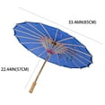 thumbnail image 3 of THY COLLECTIBLES 33" Japanese Chinese Umbrella Parasol For Wedding Parties, Photography, Costumes, Cosplay, Decoration And Other Events (Blue), 3 of 4