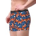 thumbnail image 3 of Rateoe Abstract Vintage Fox and Plants Mens Boxer Briefs Poly Spandex Performance Boxer Briefs Underwear Hem Boxer Briefs - Small, 3 of 8