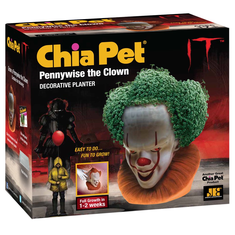 Chia Pet Pennywise from the Movie IT Decorative Pottery Planter, Easy