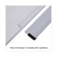 Universal Melamine Dry Erase Board, 72" x 48", Aluminum Finish Frame