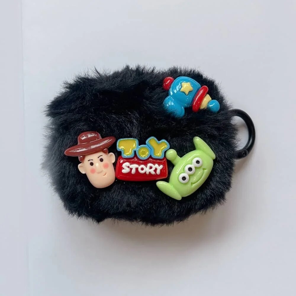 Earphone Case for AirPods Pro 2rd Cute Cartoon Anime Hello Kitty Headphone Cases for Air Pods 1 2 3 Soft Plush Protective Cover