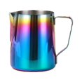 thumbnail image 1 of Jarra de café con leche, jarras humeantes de acero inoxidable de 12 onzas (350), taza de flores coloridas y cubeta de flores, 1 of 5