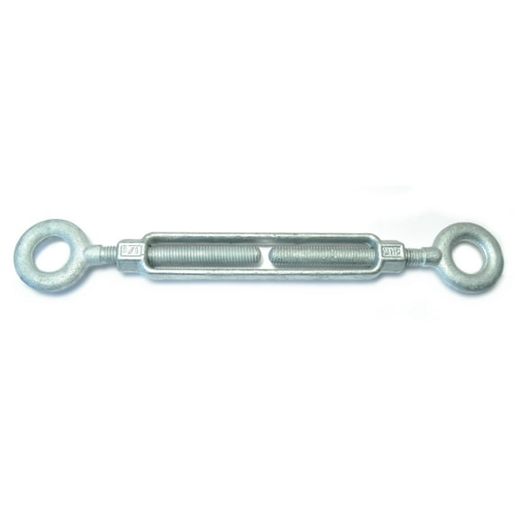 1/2" x 6" Galvanized Steel Eye-Eye Turnbuckle (1 pcs.)