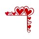 thumbnail image 2 of Decoraciones Del Día de San Valentín para el Hogar, Colgante Del Marco de la Puerta de Madera Del Día de San Valentín 20cm para la Esquina O el Estante, Decoraciones de la Puerta Del Día de San Valent, 2 of 2