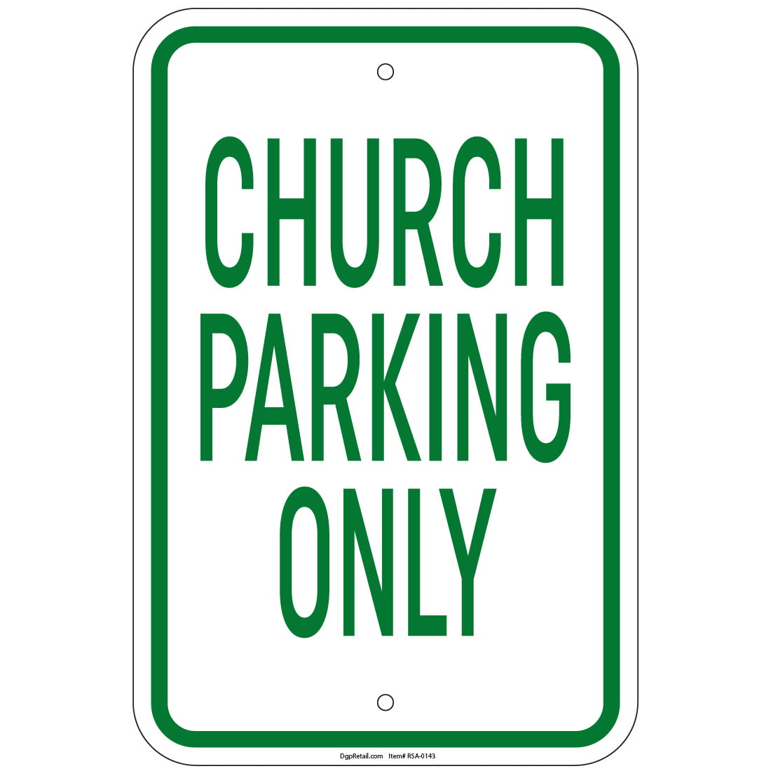Heavy Gauge 10 Minute Parking Sign 12x 18 inch Aluminum Signs Retail Store 