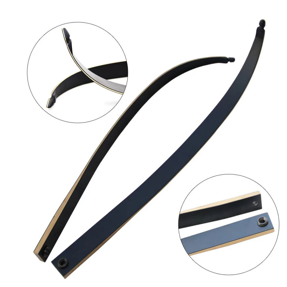 Recurve Bow Kit 40lbs 60" Alloy Riser Fiberglass Bamboo Laminated Limbs Hunting Fishing Archery Set
