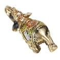 thumbnail image 4 of Estatua de elefante verde de Feng Shui de la suerte, escultura, figurita de riqueza, regalo, decoración del hogar (S), 4 of 14