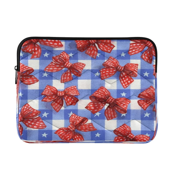 RMDQTR 16in Laptop Bag Briefcases Computer Inner Bags Computer Bags Laptop Sleeves Work Travel School Bag Retro Red Polka Dot Bows