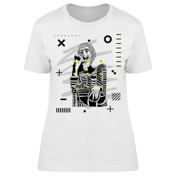 Awesome Picasso Portrait T-Shirt Women -Image by Shutterstock, Female Large