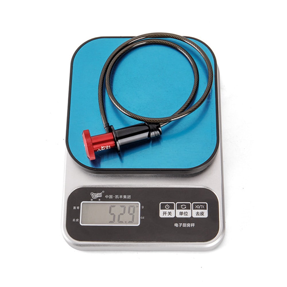Lylong Riding 53G Weight Bike Cable Lock Helmet Locks Head Aluminum Alloy Easy To Use Quick Stainless Steel Lightweight