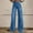 Blue, variant on Aobny Jeans for Women Baggy Black Rayon Colored Jeans Full High Waisted Boyfriend Womens Jeans