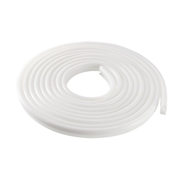 Uxcell 5 Meters T-Slot Mount Weatherstrip Seal 7mm Bulb Bubble for 6mm Slot White