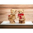 thumbnail image 2 of Ceramic Teddy Bear Salt and Pepper Shakers Valentines Day Gift, 2 of 3
