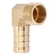 thumbnail image 1 of Shexton Conector de Manguera de latón, 1 Pieza, Rosca Macho de 3/4", Codo de latón, Conector de Acoplamiento de púas, Accesorio de Manguera(2), 1 of 9