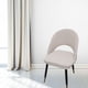 thumbnail image 4 of Funda para silla curvada con respaldo corto, poliéster, para , bodas, , conferencias, hogar, comedor, funda para asiento de silla beige Macarena comer cubierta, 4 of 8