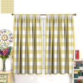 thumbnail image 3 of Pink and White Striped Valance Curtain Vertical Stripe Geometric Modern Farmhouse Chic Style Rod Pocket Valance Window Treatments Short Curtains for Kitchen Living Room Bathroom 54x18inch, 3 of 3