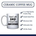 thumbnail image 3 of Veracco Great Job Dad Funny White Ceramic Coffee Mug Gifts For Christmas (White), 3 of 4