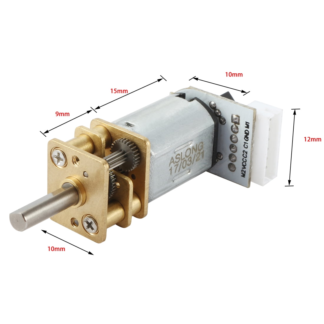 DC 12V 300RPM Mini Speed Reduction Motor Electric Micro Gear Box with